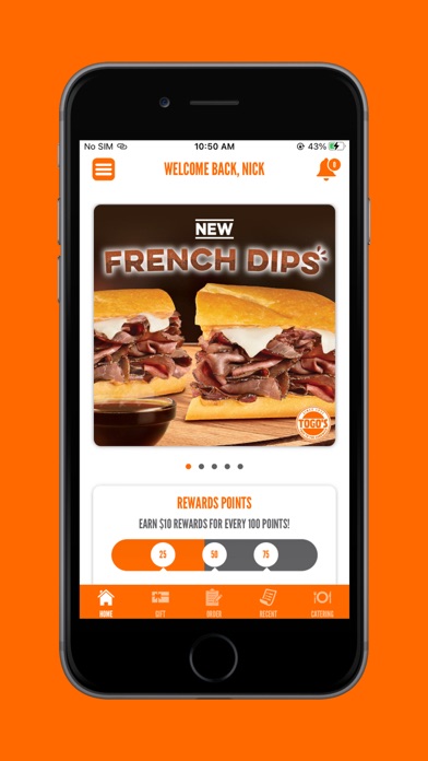 TOGO'S Sandwiches Screenshot