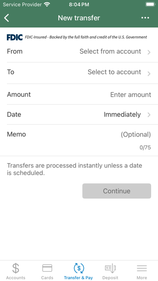 Pine Country Bank Screenshot