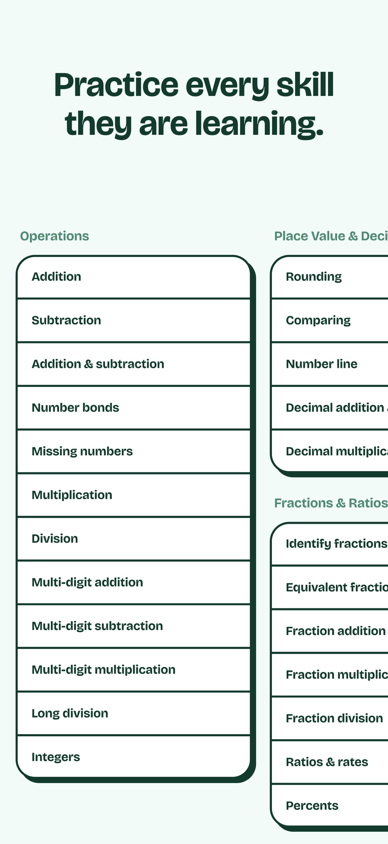 Screenshot 2 of Math Sheets Unlimited