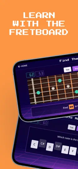 Captura de pantalla de JustinGuitar Note Trainer en iPhone 3