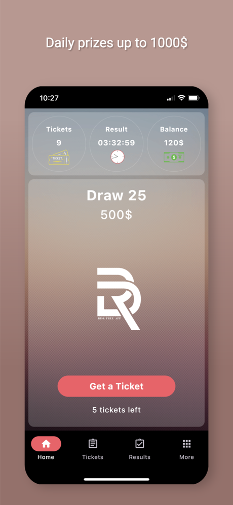 Daily Raffle App screenshot 1
