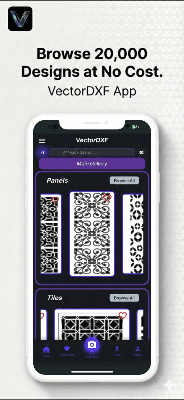 Screenshot #1 pour VectorDXF - AI Image Search