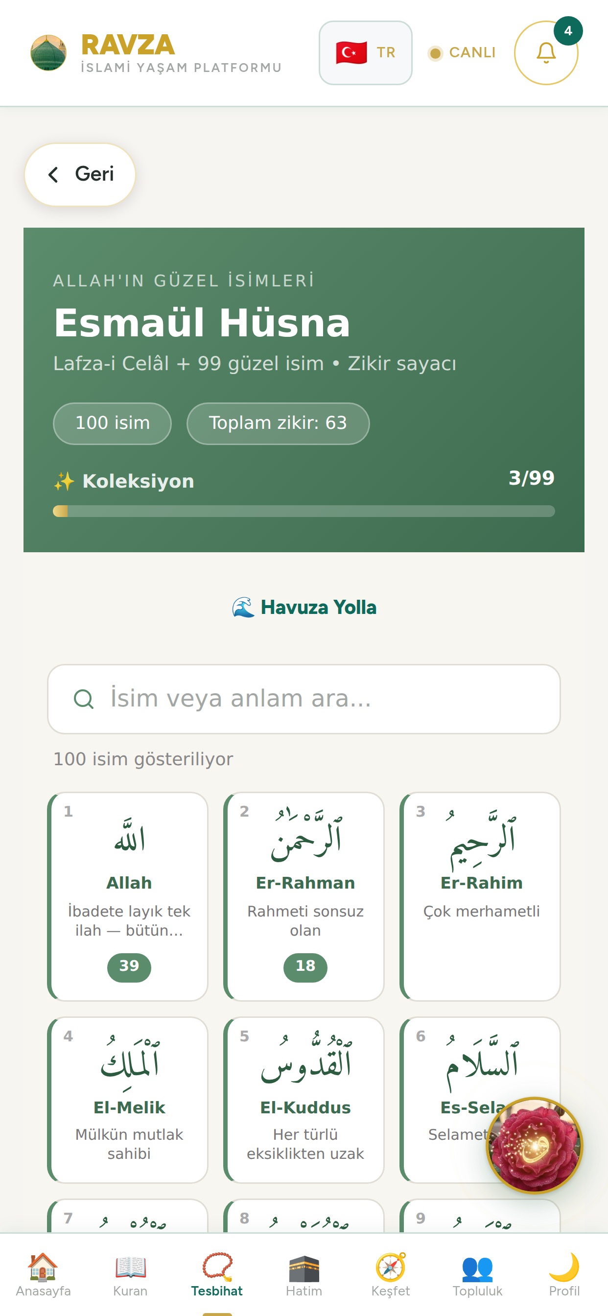 Screenshot 3 of Ravza — İslami Yaşam Platformu