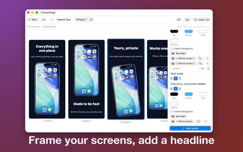 FrameStage screenshot