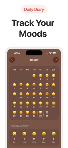 Feelio: Stress & Mood Tracker iPhone screenshot