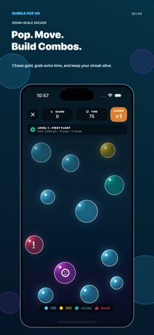 Bubble pop AR screenshot 1