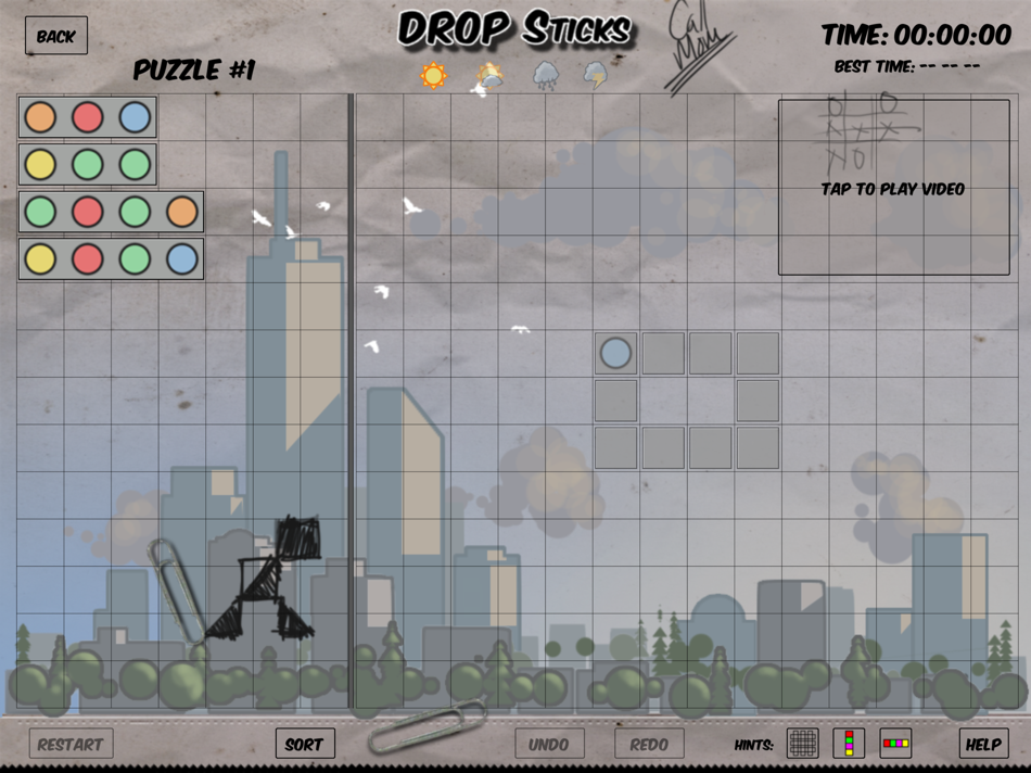 #3. Drop Sticks (iOS) 由: Old Coder Design