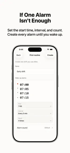 ShiftSet - Shift Work Alarm screenshot 1