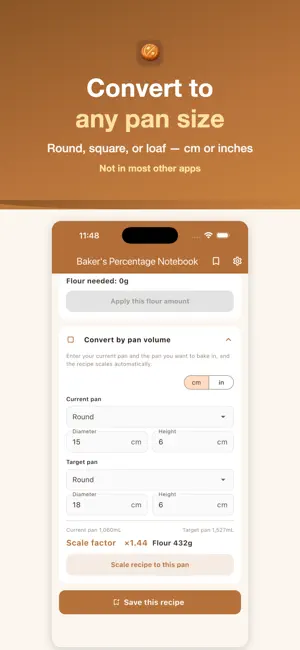 Baker's Percentage Notebook screenshot 2