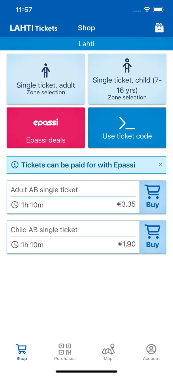 Screenshot #3 pour Lahti Tickets