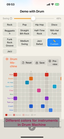 DemoWithDrums screenshot