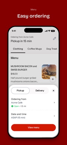 ACME Cafe iPhone screenshot