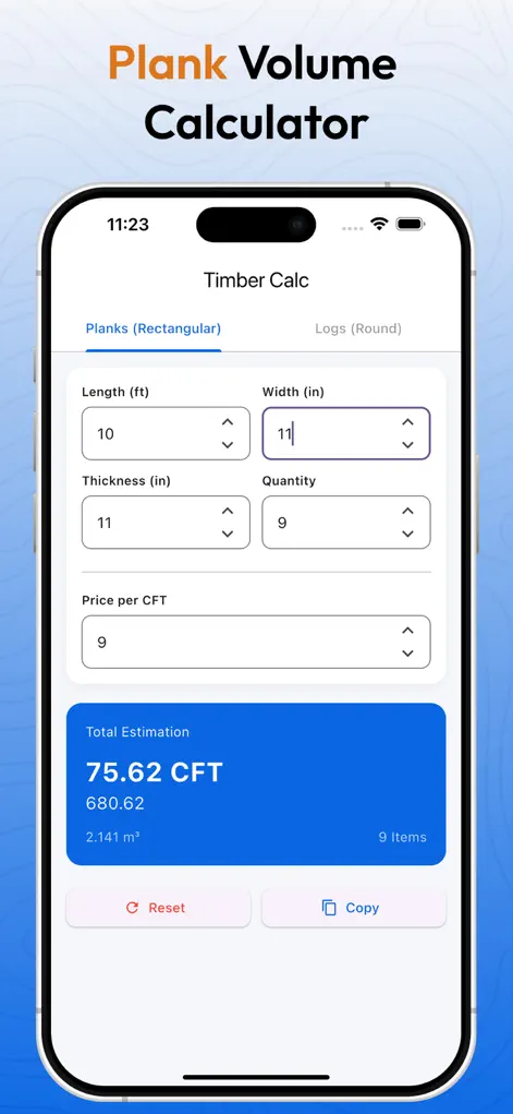 Timber Calc – Volume & Cost - Utilities App | MWM