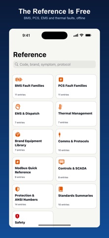 StoreWatt: BESS Field Toolkit iPhone screenshot
