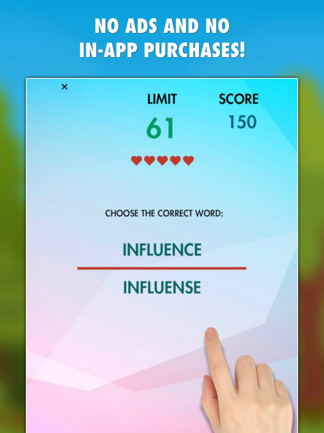 Captura de pantalla de Spelling Challenge PRO