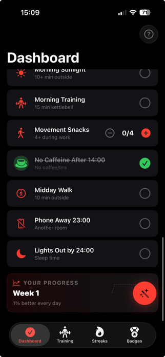 1% Method: Kill Bad Habits Screenshot 6 of 10
