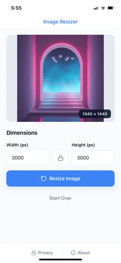Image Resizer & Share iPhone Ekran Görüntüsü 2