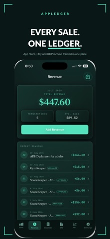 AppLedger: App Revenue & BAS Screenshot 2 of 9