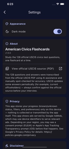 Civics Test - US Citizenship Screenshot 2 of 5
