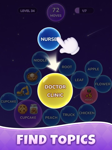Word Bubble Starlight iPad screenshot