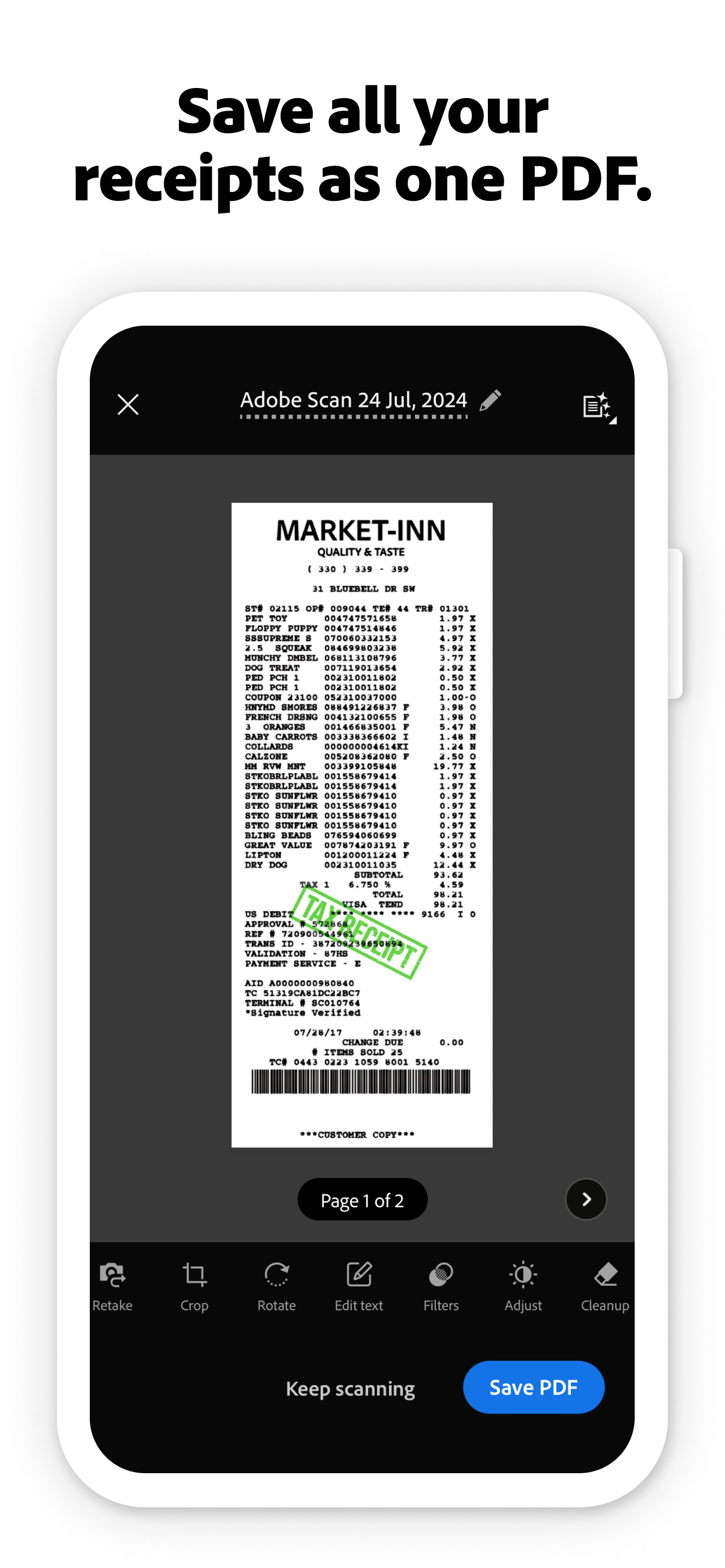 Adobe Scan: PDF & OCR Scanner