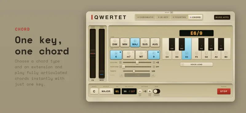 Qwertet - QWERTY to MIDI screenshot 5 of 5