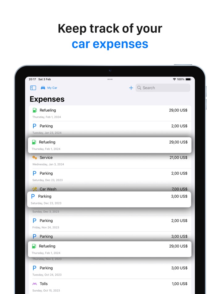 #1. Car Maintenance Tracker - MPG (macOS) 由: Ivan Obodianskyi