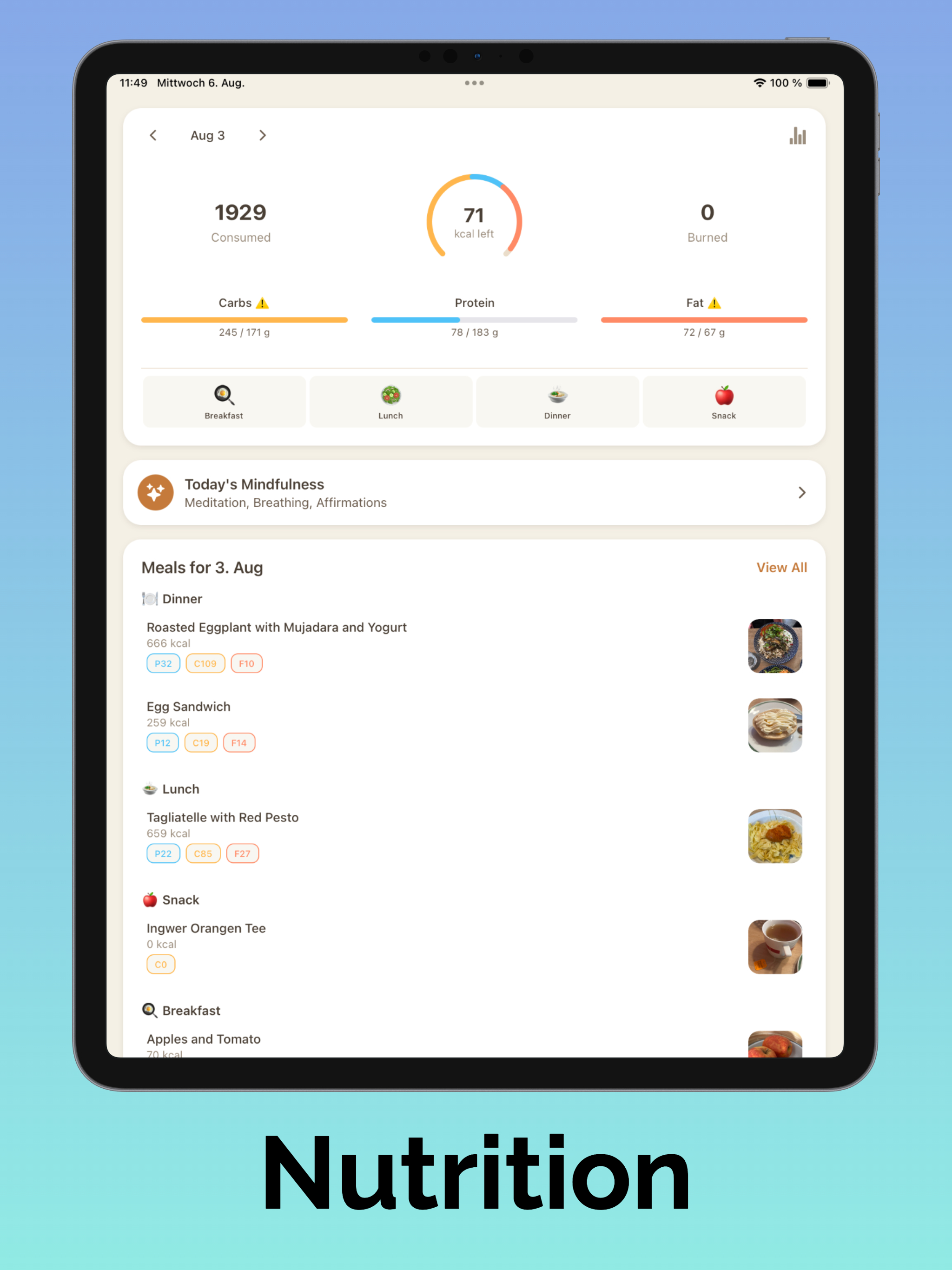 Nutribeat: Nutrition Tracker