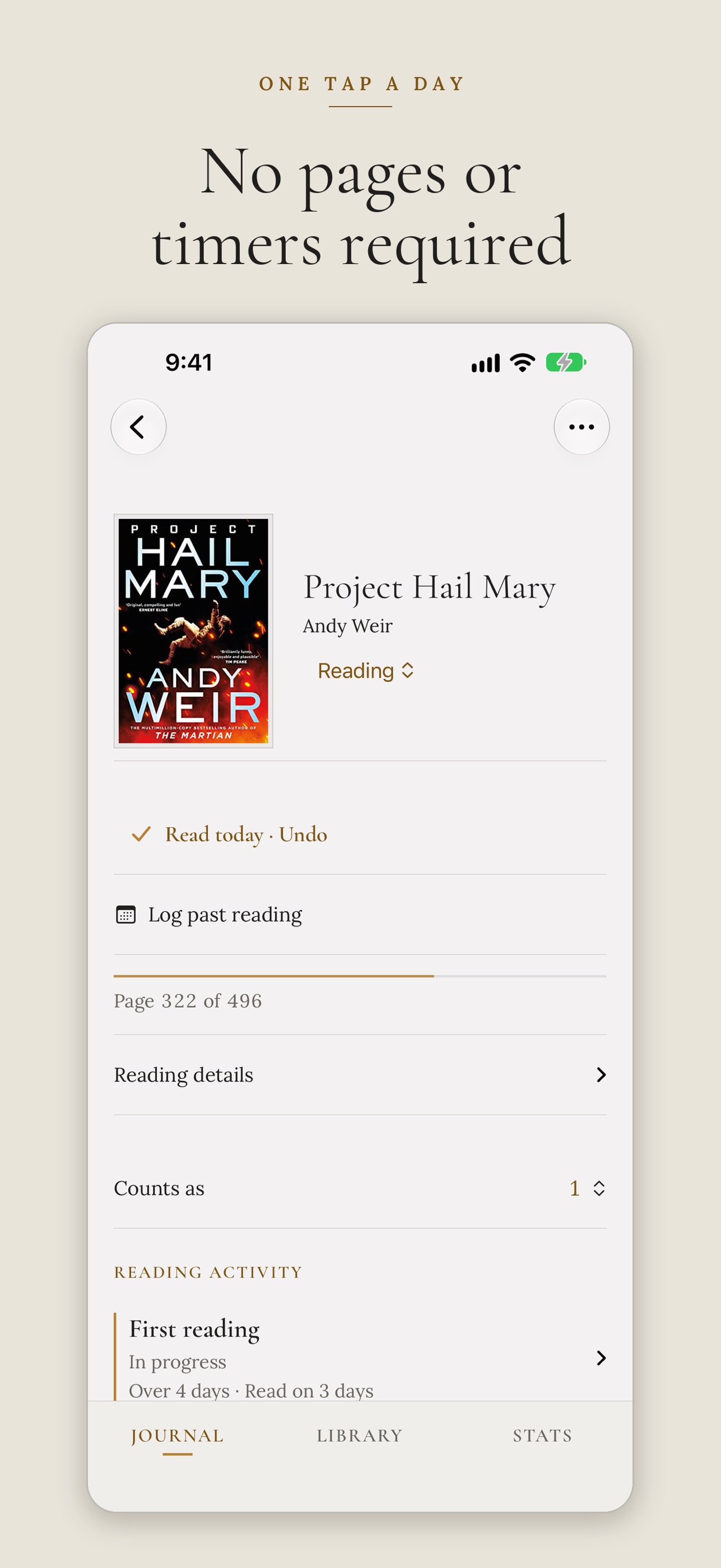 Screenshot 2 of Reading Habit - Book Tracker