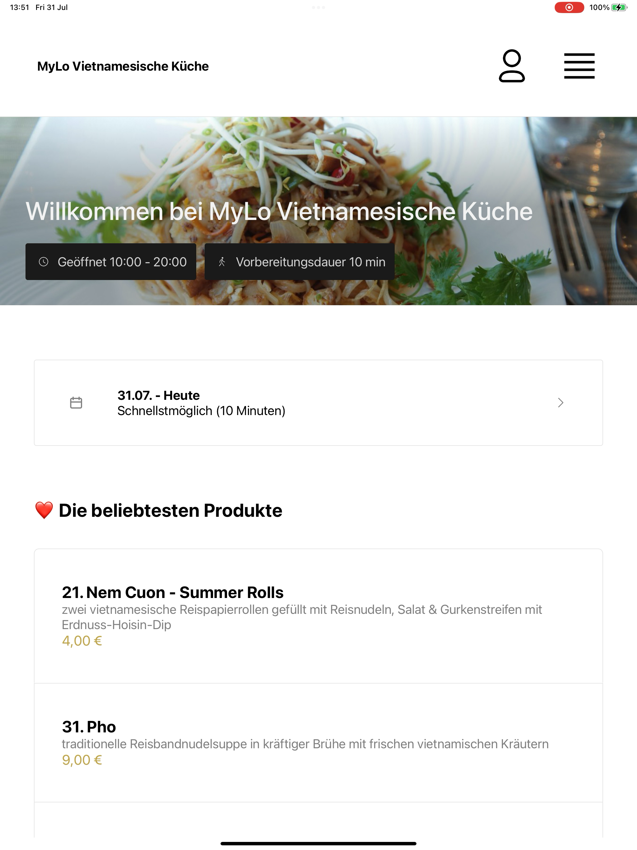 MyLo Vietnamesische Küche screenshot 9