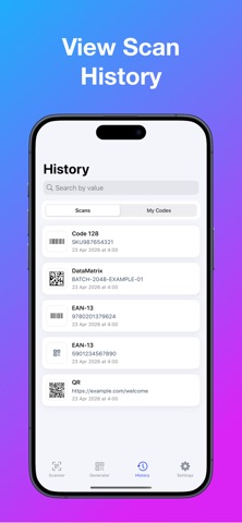 CodeLab — QR & Barcode Scanner Screenshot 4 of 6