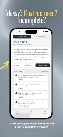 Mothy - ADHD Productivity iPhone screenshot