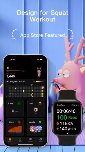 DunDun - Squat Counter screenshot 1