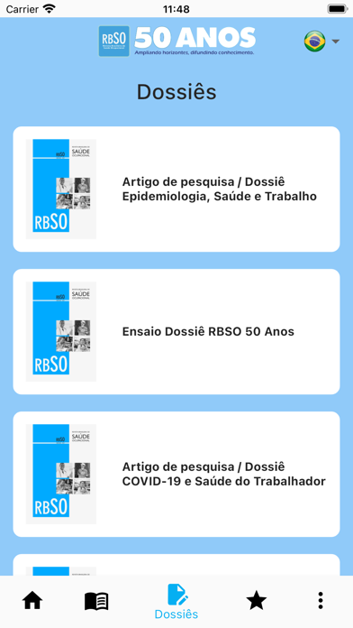 RBSO - Rev Bras Saúde Ocup Screenshot