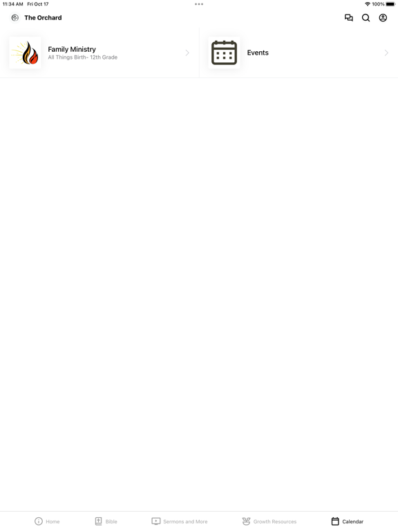 Orchard Christian Fellowship iPad screenshot 4 - Lifestyle app