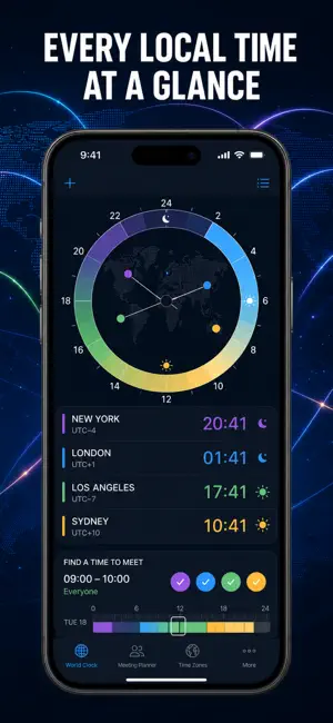 World Clock & Time Zones screenshot 1