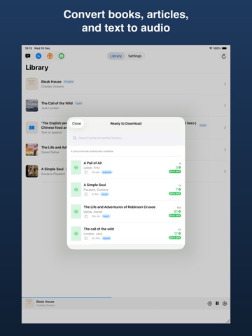 AuBook iPad screenshot
