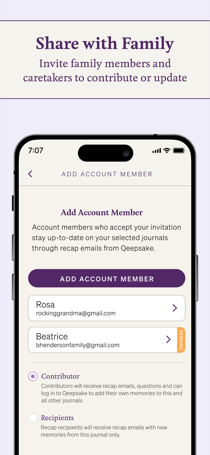 Qeepsake: Family Photo Album screenshot 5