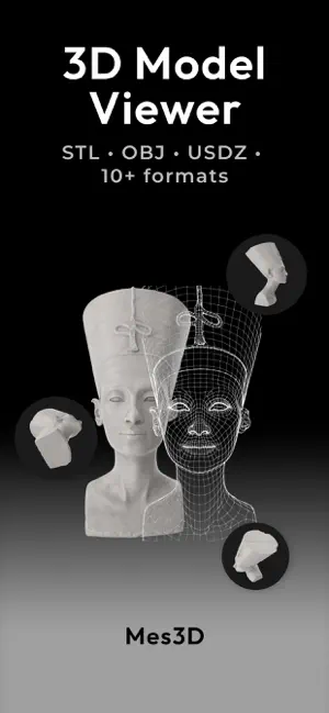 STL & 3D Model Viewer - Mes3D iPhone screenshot 1