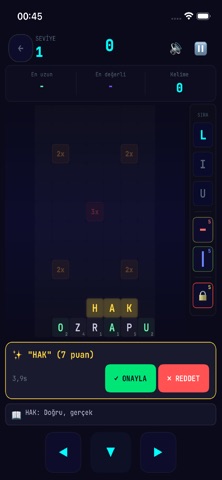 Kelime Tetris screenshot