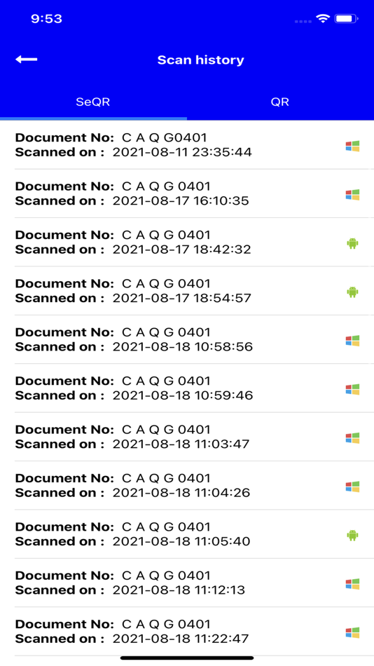 #10. ICAT SeQR Scan (iOS) بواسطة: SECURITY SOFTWARE & SOLUTIONS LLP