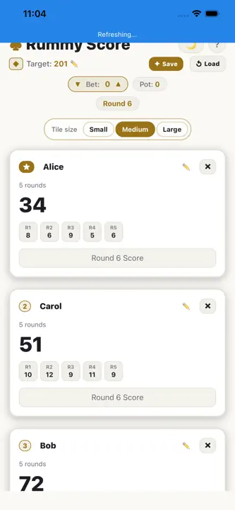 Rummy Score Book screenshot 5