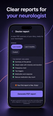 Migraine Diary Tracker: Migrai Screenshot 5 of 6