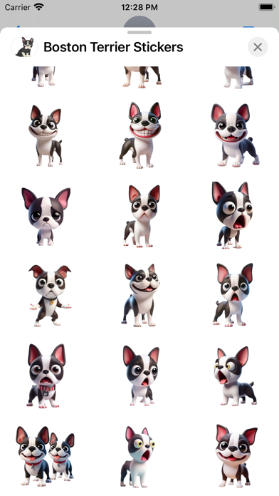 Boston Terrier Stickers Screenshot