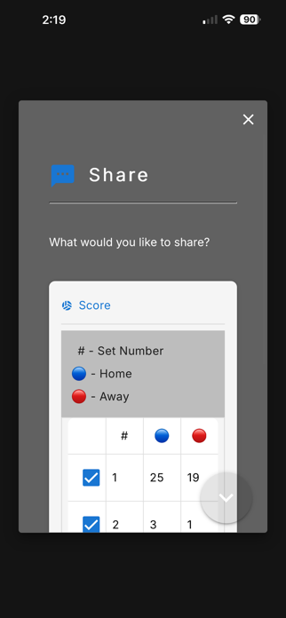 VolleyShare Screenshot 3 of 8