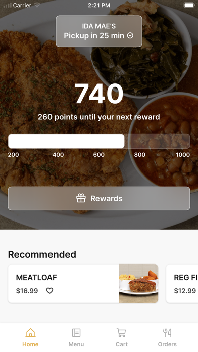 IDA MAE’S iPhone screenshot 1 - Food & Drink app