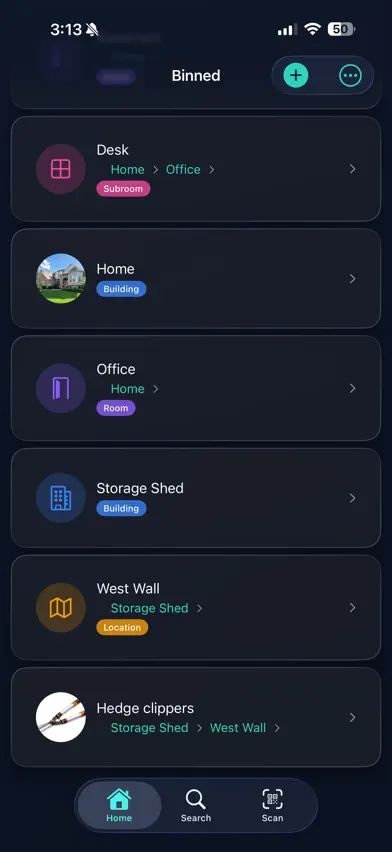Binned screenshot 4