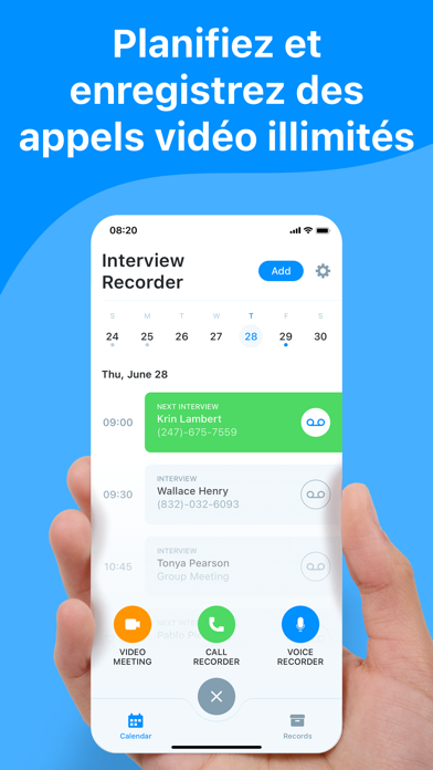 Screenshot #1 pour Meeting recorder - flick