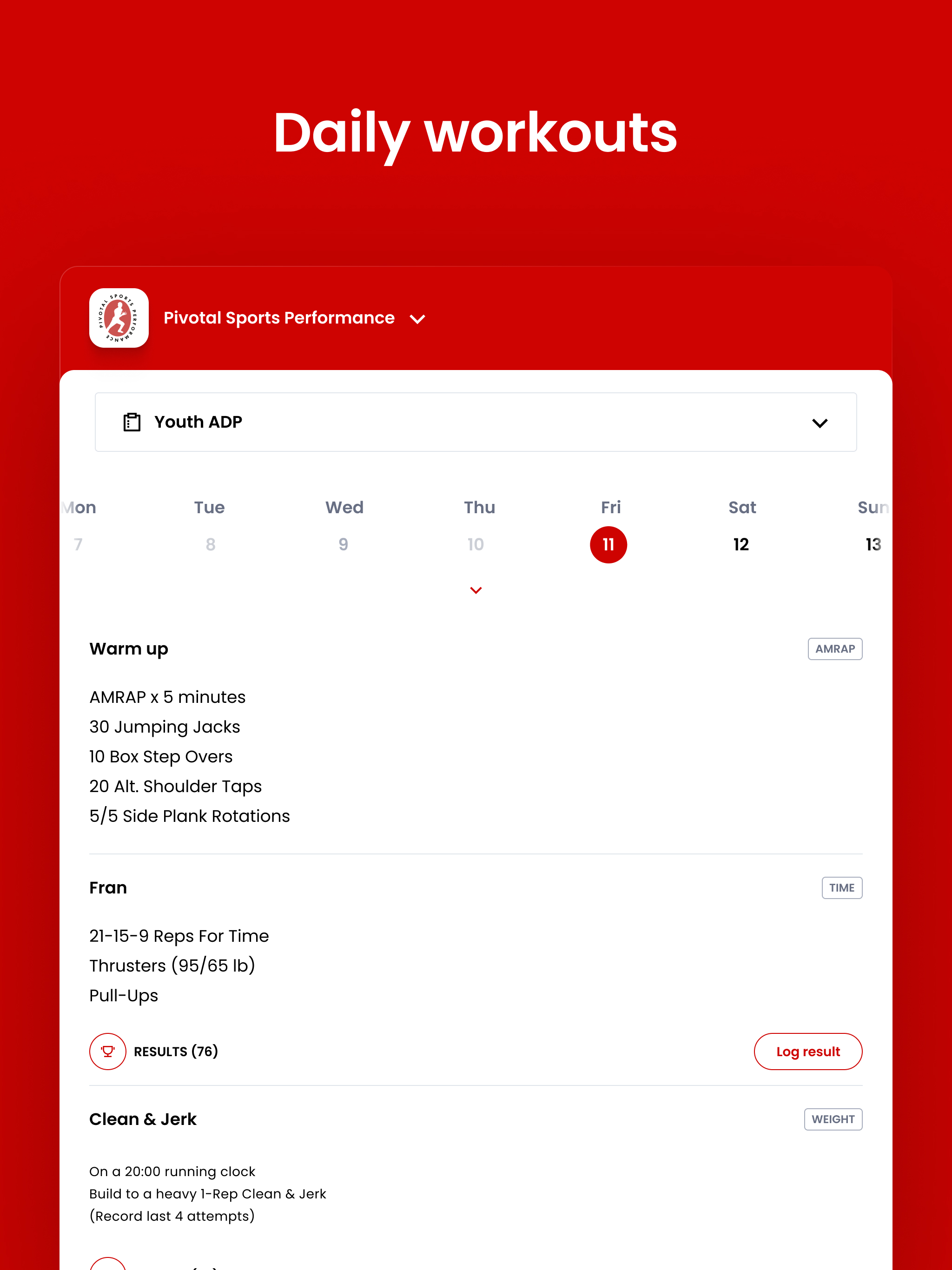 Pivotal Sports Performance US screenshot 9