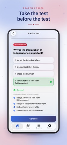 Future Citizen: Civics Test iPhone screenshot